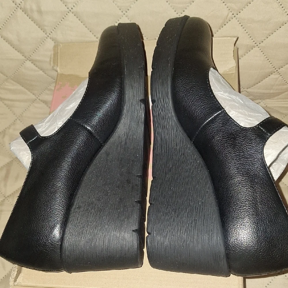 SOUL Naturalizer Black Wedge Mary Janes - Picture 3 of 6